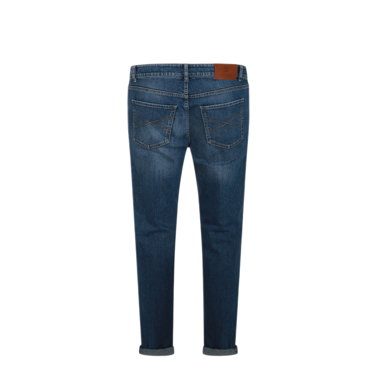 Logo Embroidery Stretch Jeans