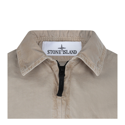 Brushed Organic Cotton Canvas Overshirt