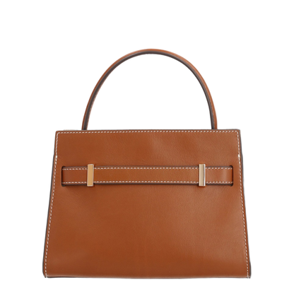Lee Radziwill Petite Napa Leather Double Bag - Aged Tan