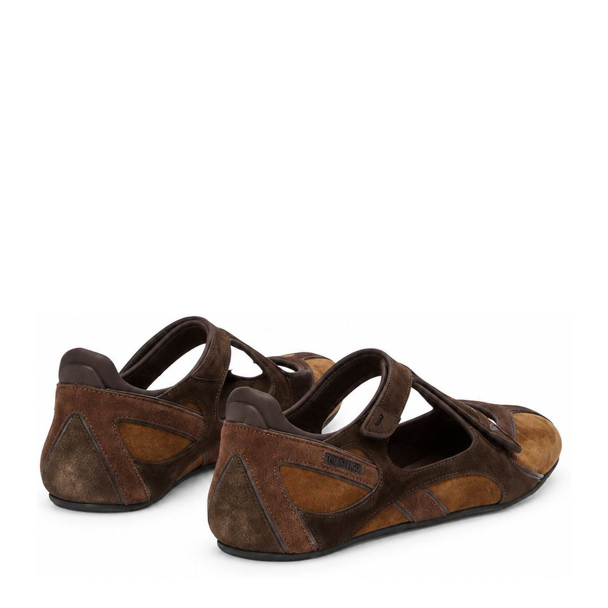 Floor 01 Suede Ballerina-Sneaker Flats In Brown