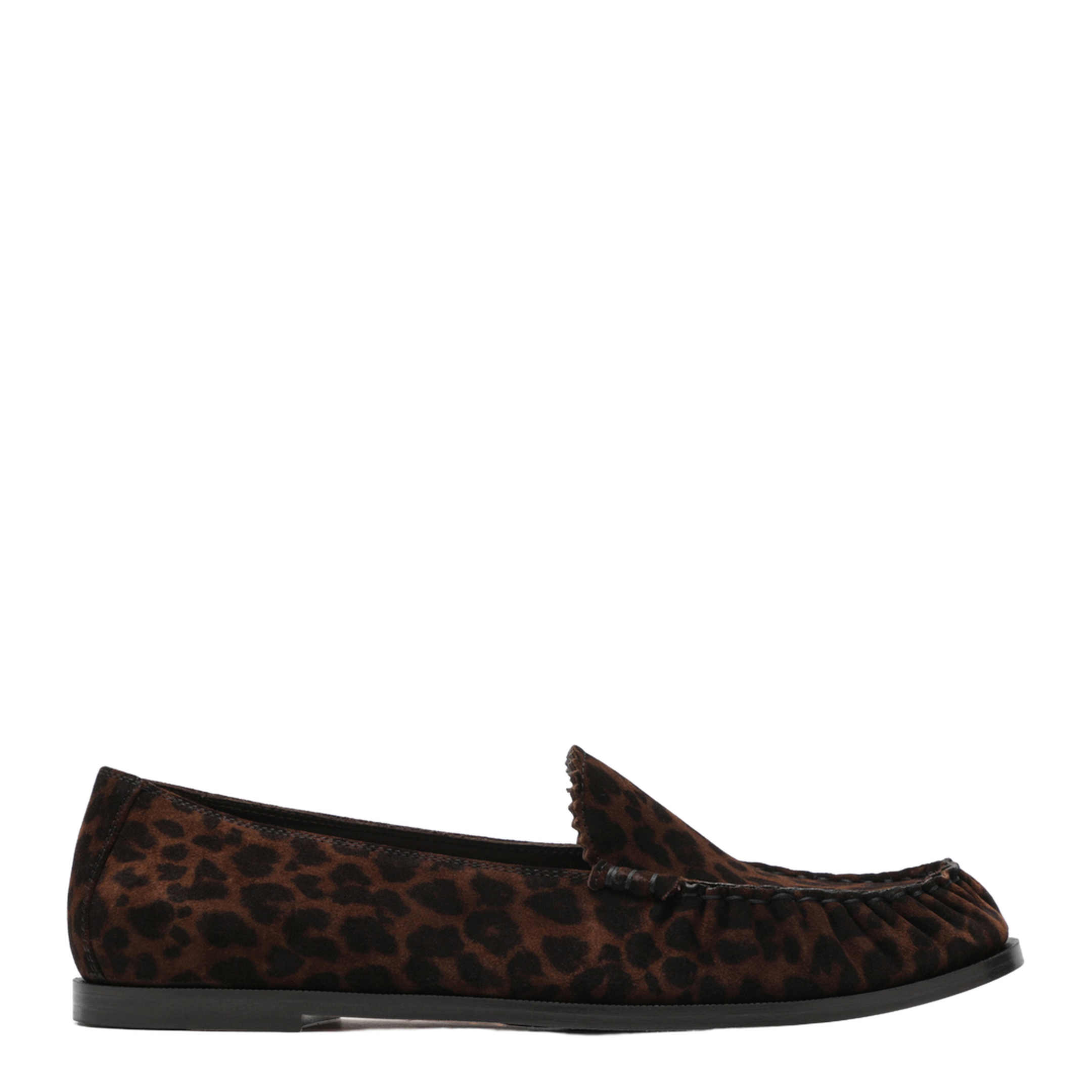 MAYFEYR - Aquazzura - Leopard-Print Suede Loafers - CLGFLAM0PLDESP