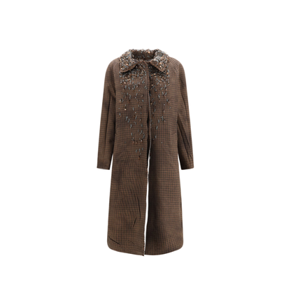 MAYFEYR - Prada - Reversible Single Breasted Coat With Gocce Details - P680TRSOOO6649F0I05