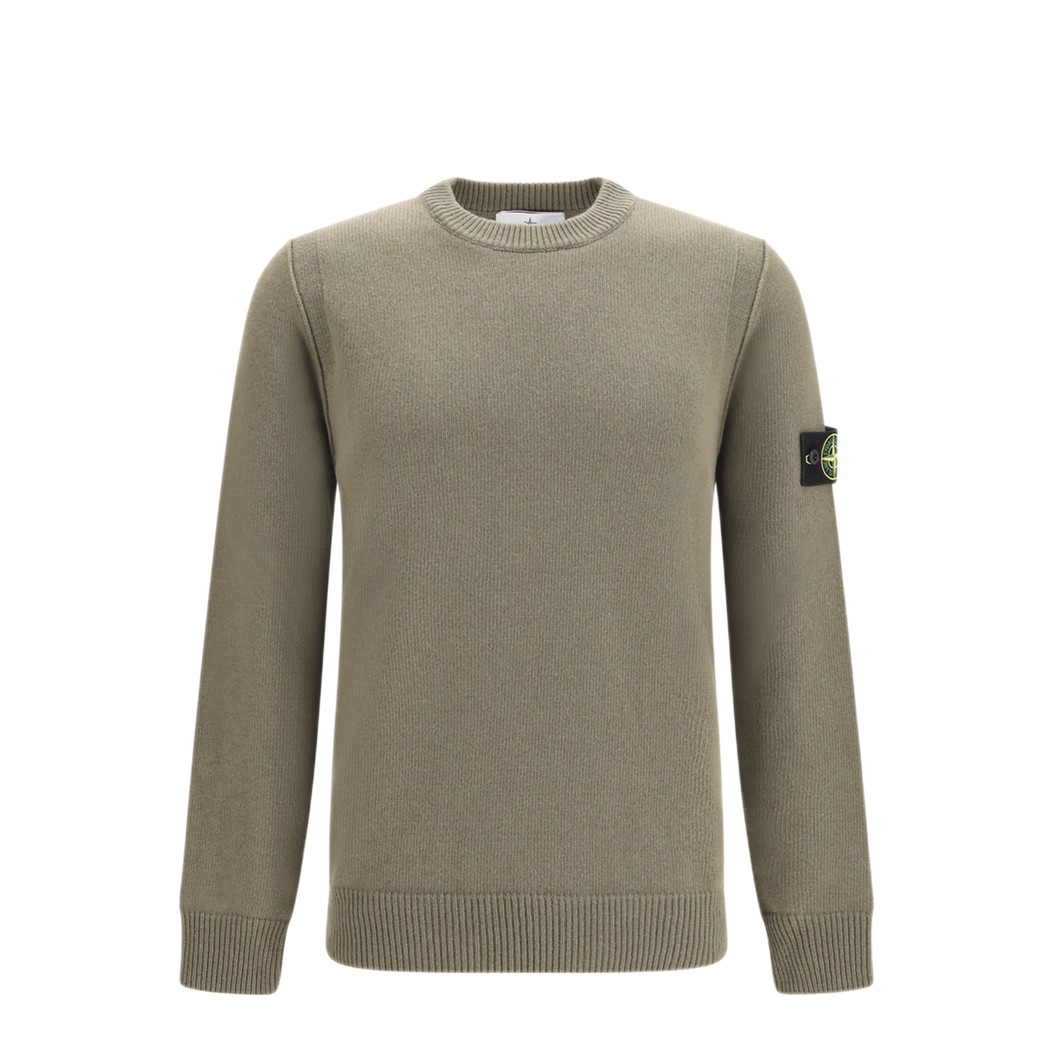 MAYFEYR - Stone Island - Crewneck Sweater With Logo Patch On Sleeve - L2S155100072S00A3V005G