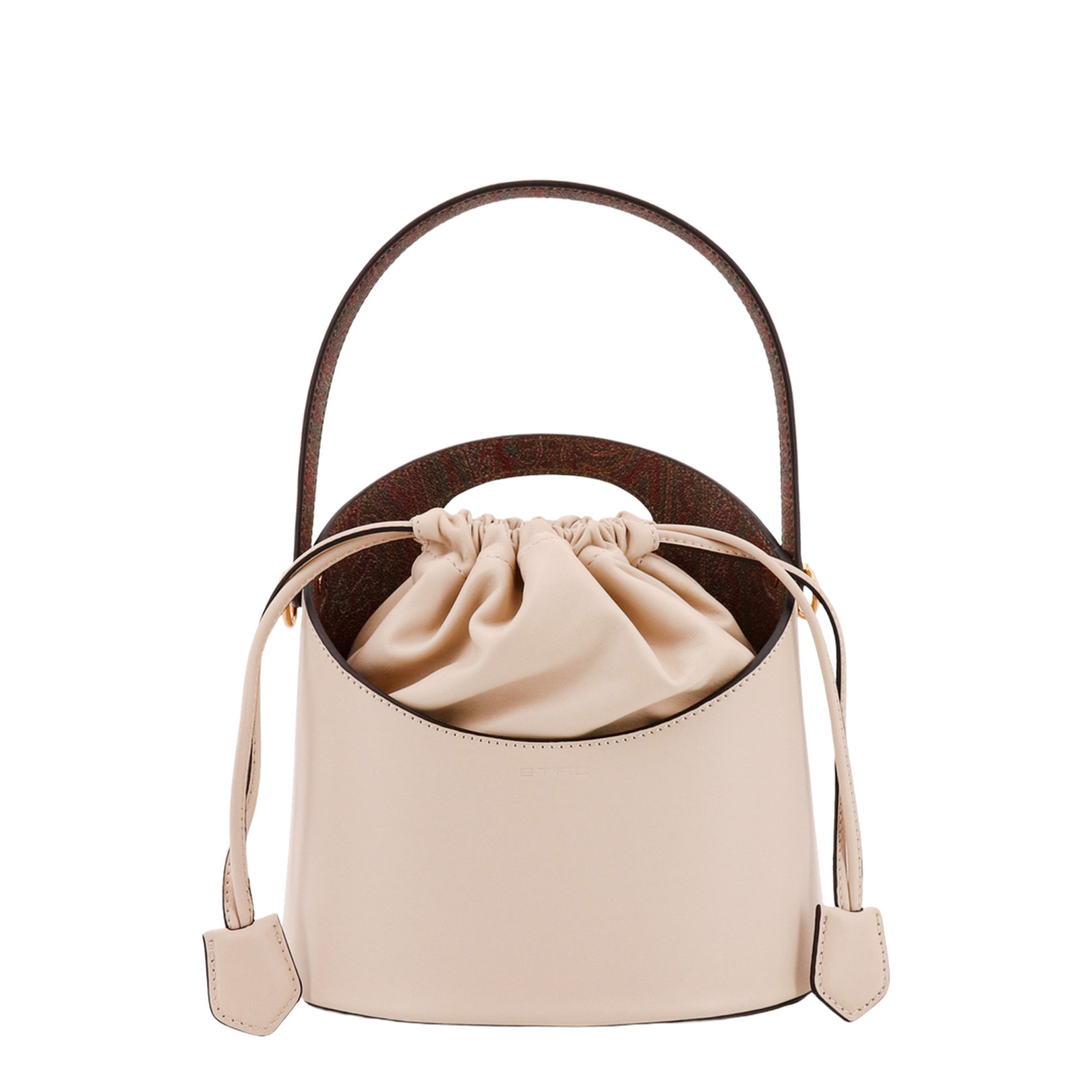 Skin Pink Leather Bucket Bag