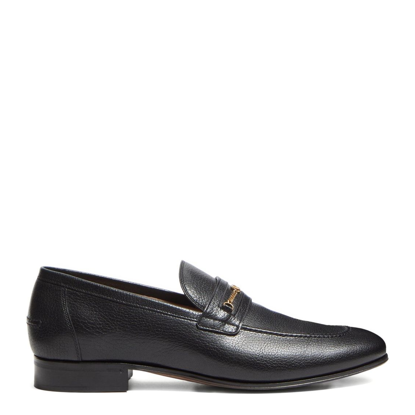 Black Slip-On Style Round Toe Flat Sole