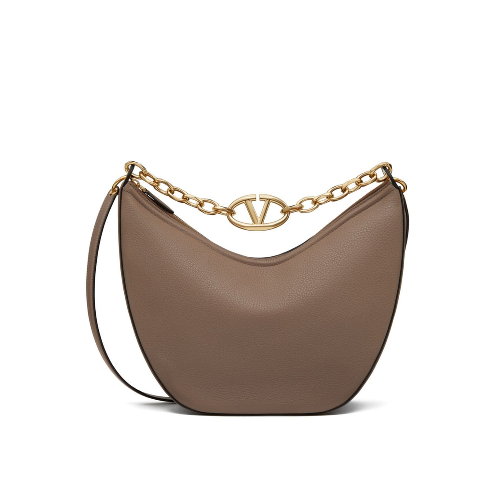 Vlogo Moon Medium Leather Shoulder Bag