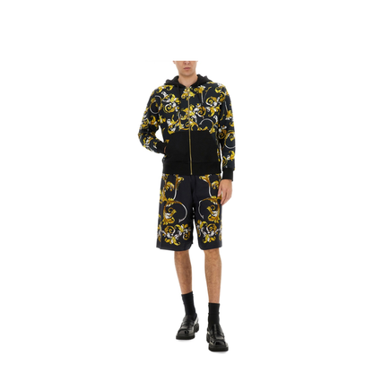 MAYFEYR - VERSACE JEANS COUTURE - Baroque Outline Print Shorts - 78GAD10BNS626G89