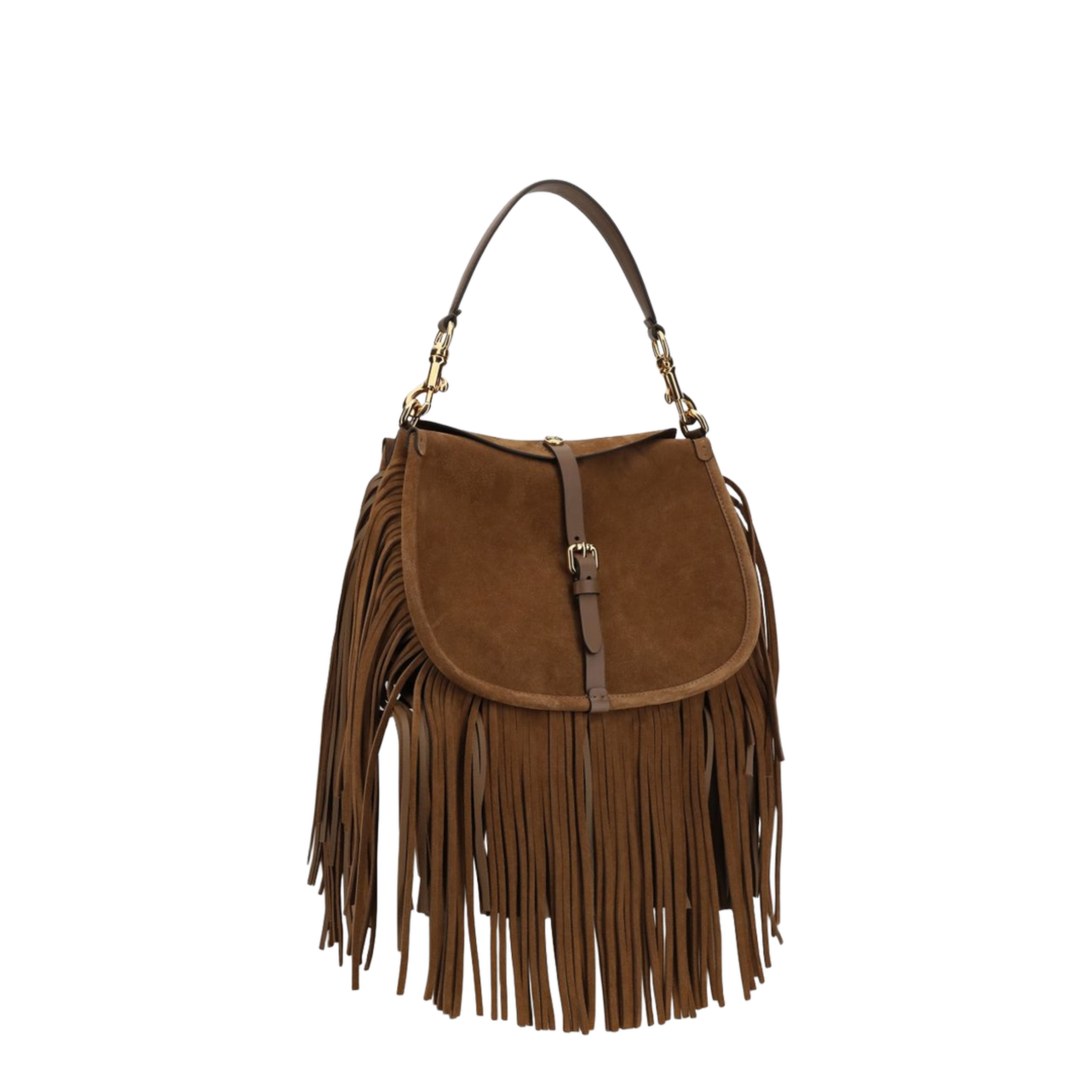 Pony Medium Calfskin Crossbody - Dark Sand