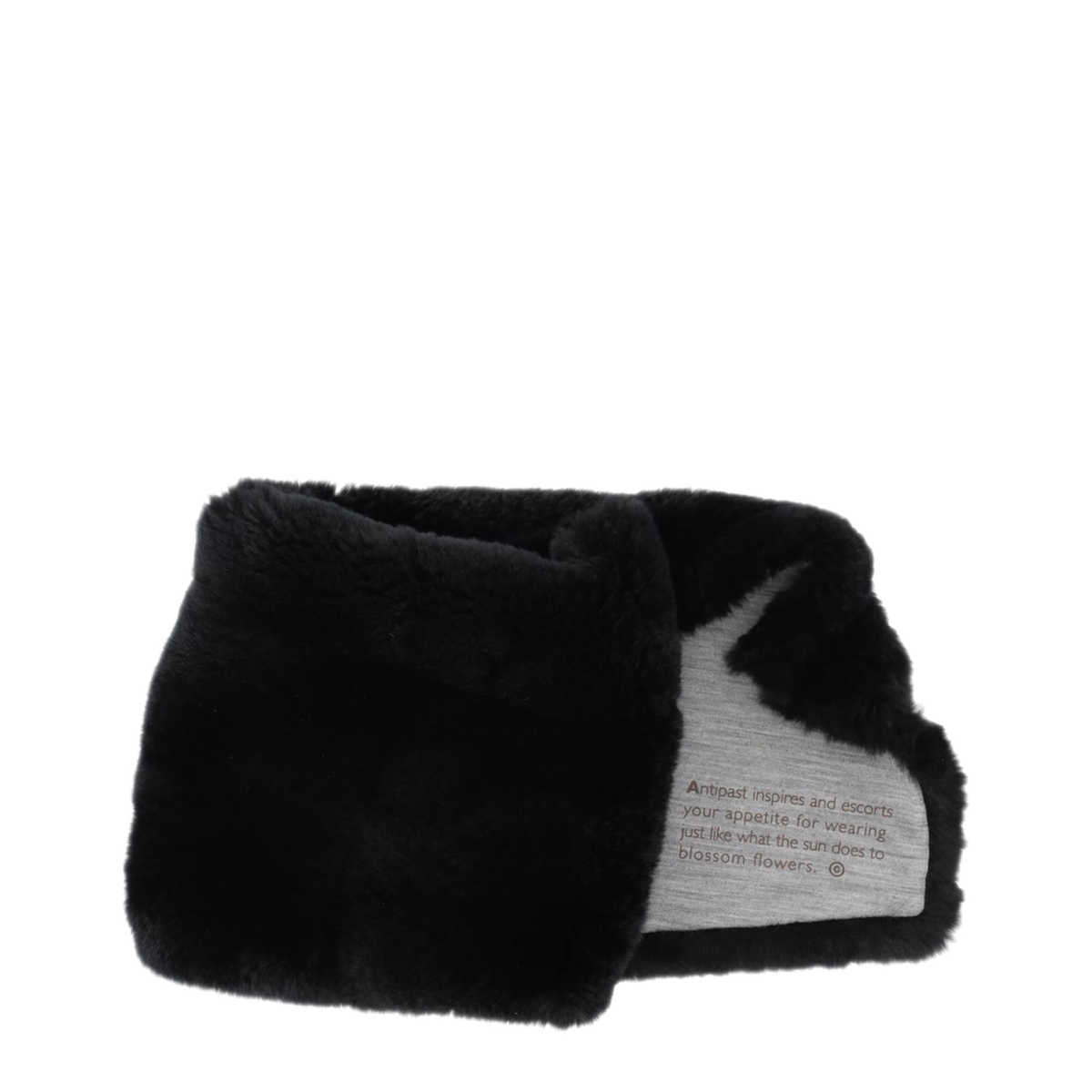 MAYFEYR - ANTIPAST - Fur Muffler Black - KU57RBLACK