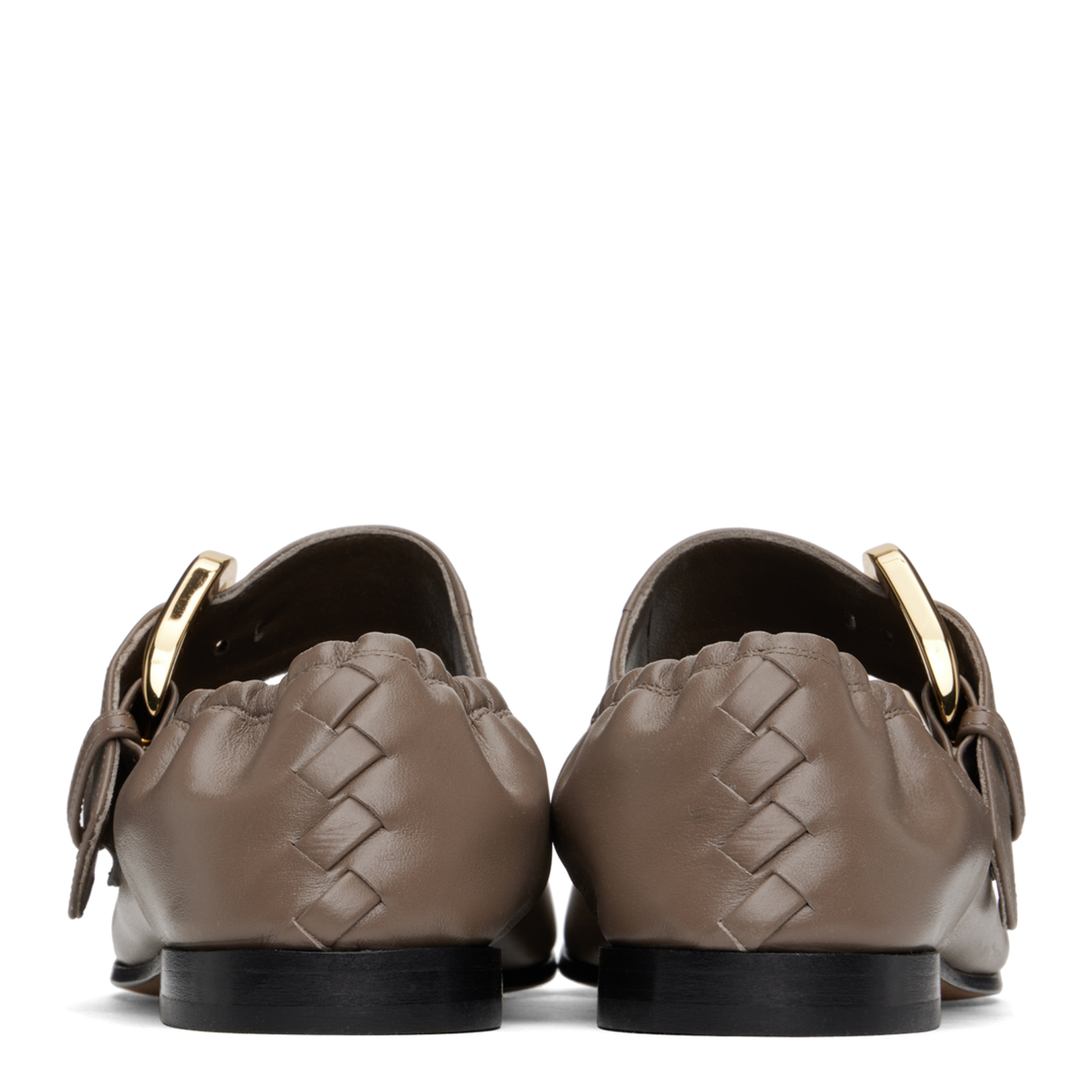 Round Toe Elastic Strap Shoes