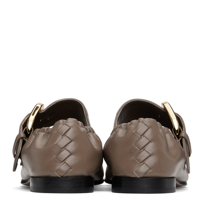 Round Toe Elastic Strap Shoes