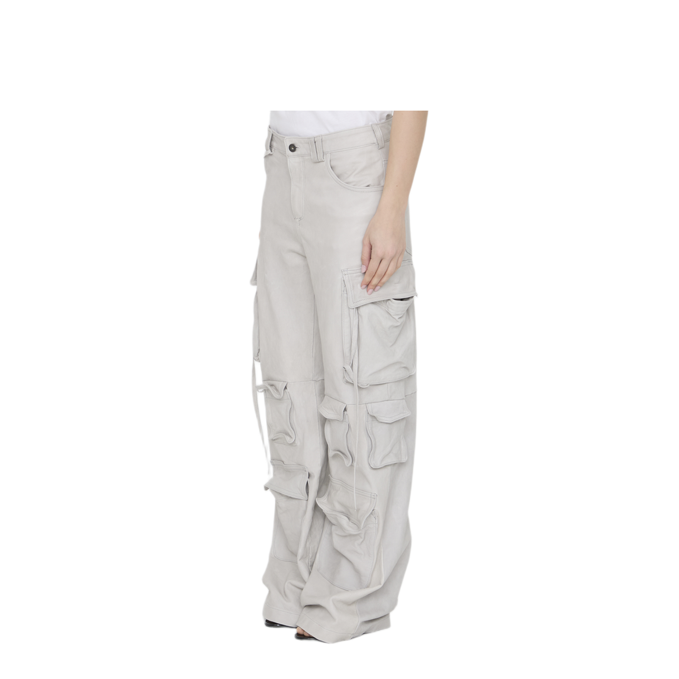 MAYFEYR - Salvatore Santoro - Leather Cargo Pants - 46050NIVCALCE