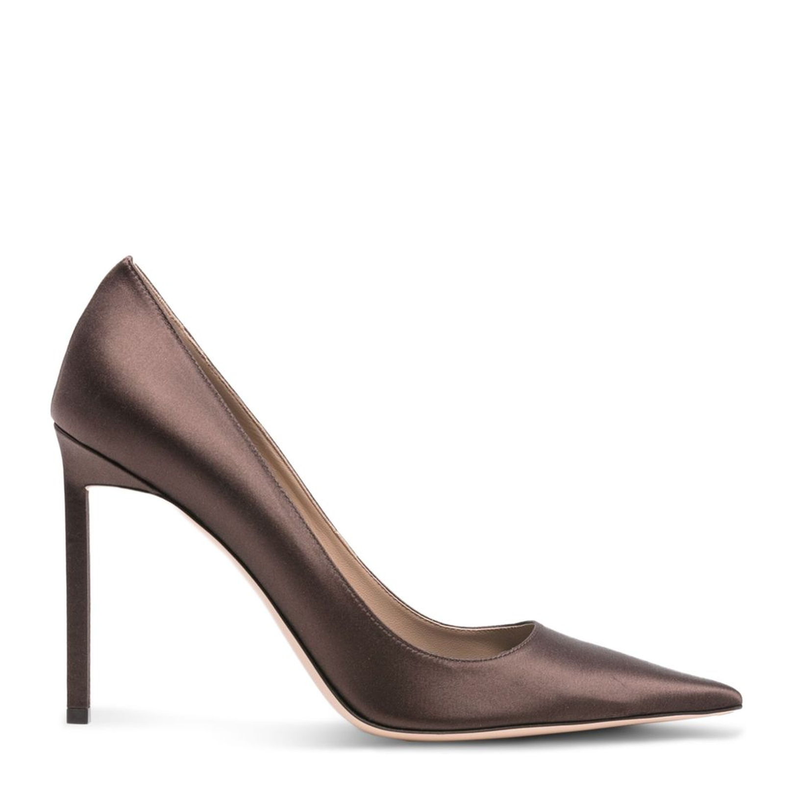 Satin Pumps - Brown