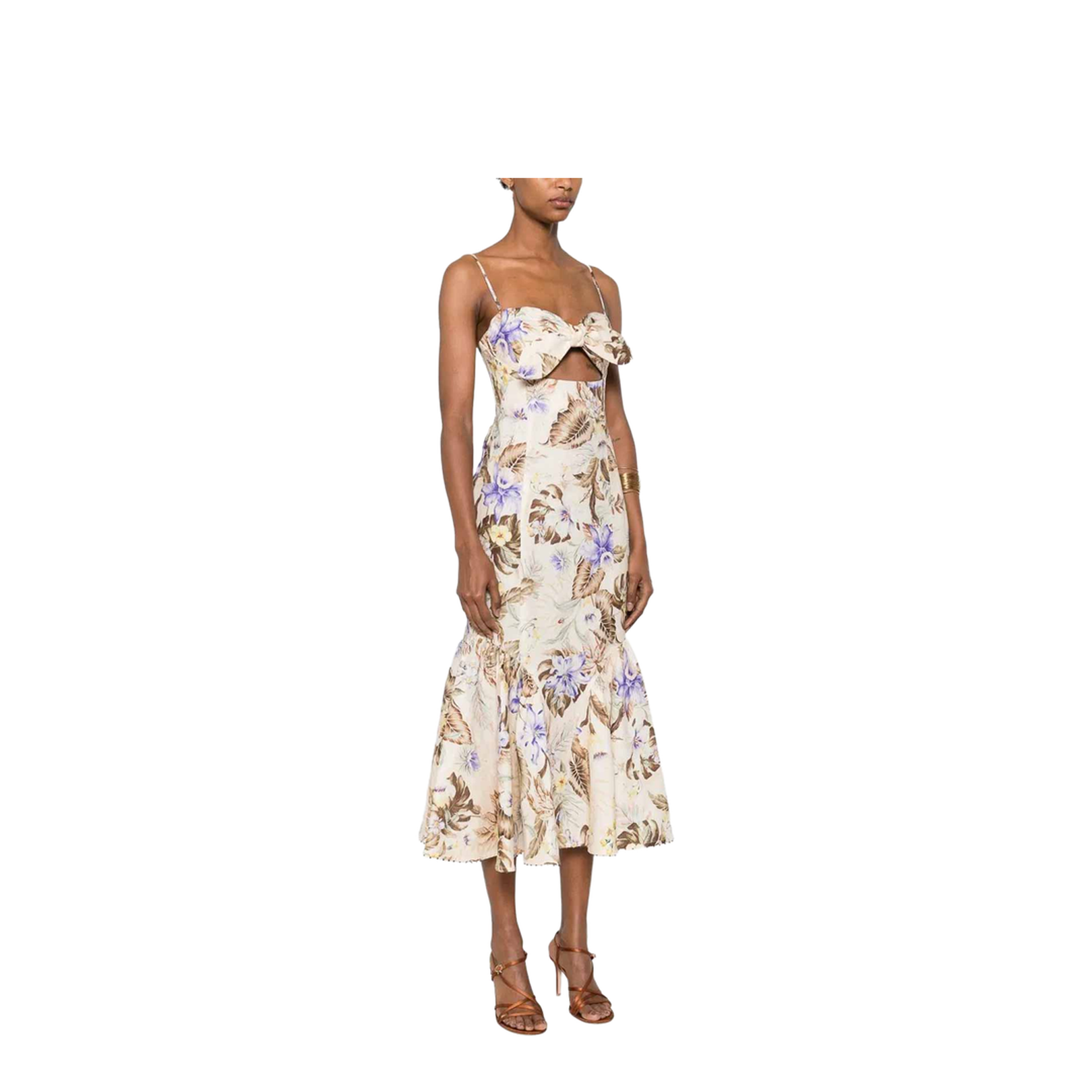 Coco Tie Front Midi Dress