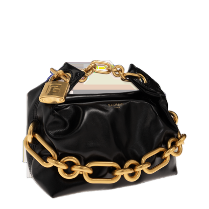 Sync Mini Calfskin Shoulder Bag - Noir