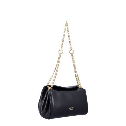 Tumulte Small Nappa Leather Shoulder Bag - Black