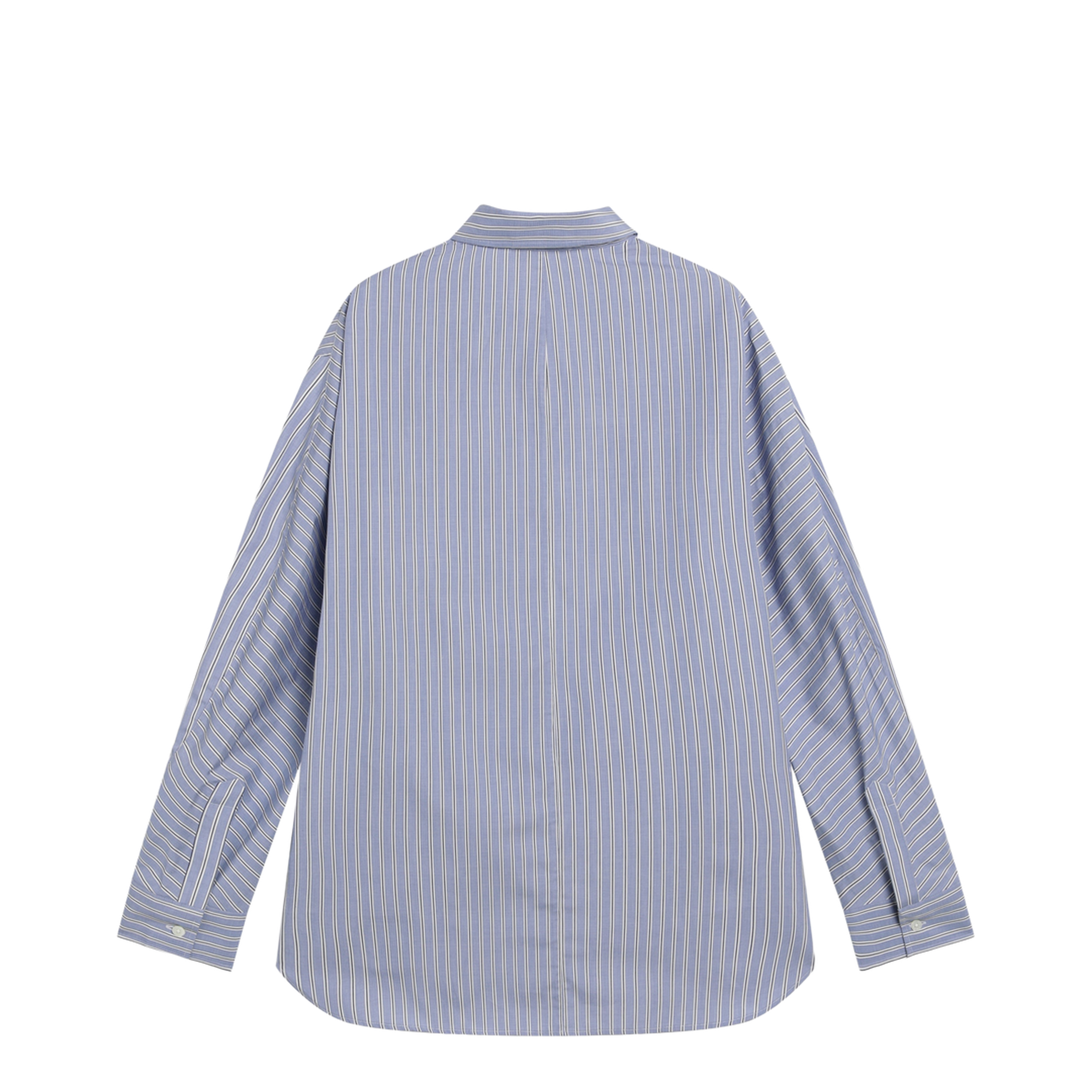 MAYFEYR - Givenchy - White/Blue Striped Poplin Shirt - BM615816PL131