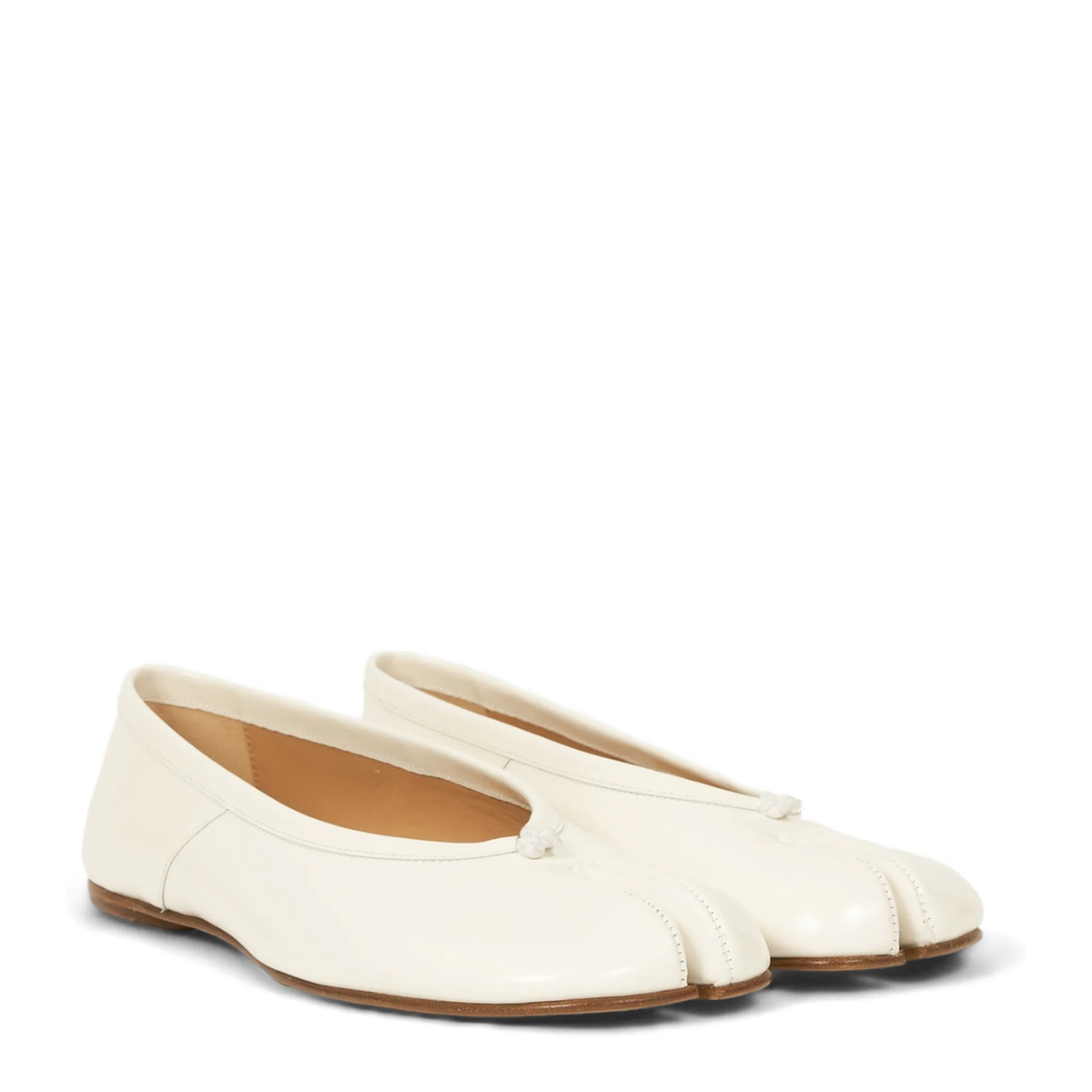MAYFEYR - Maison Margiela - Brushed Leather Ballet Flats - S58WZ0130P8193T1003