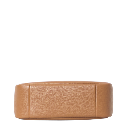 Miller Swing Pebbled Leather Crossbody Bag - Aged Tan