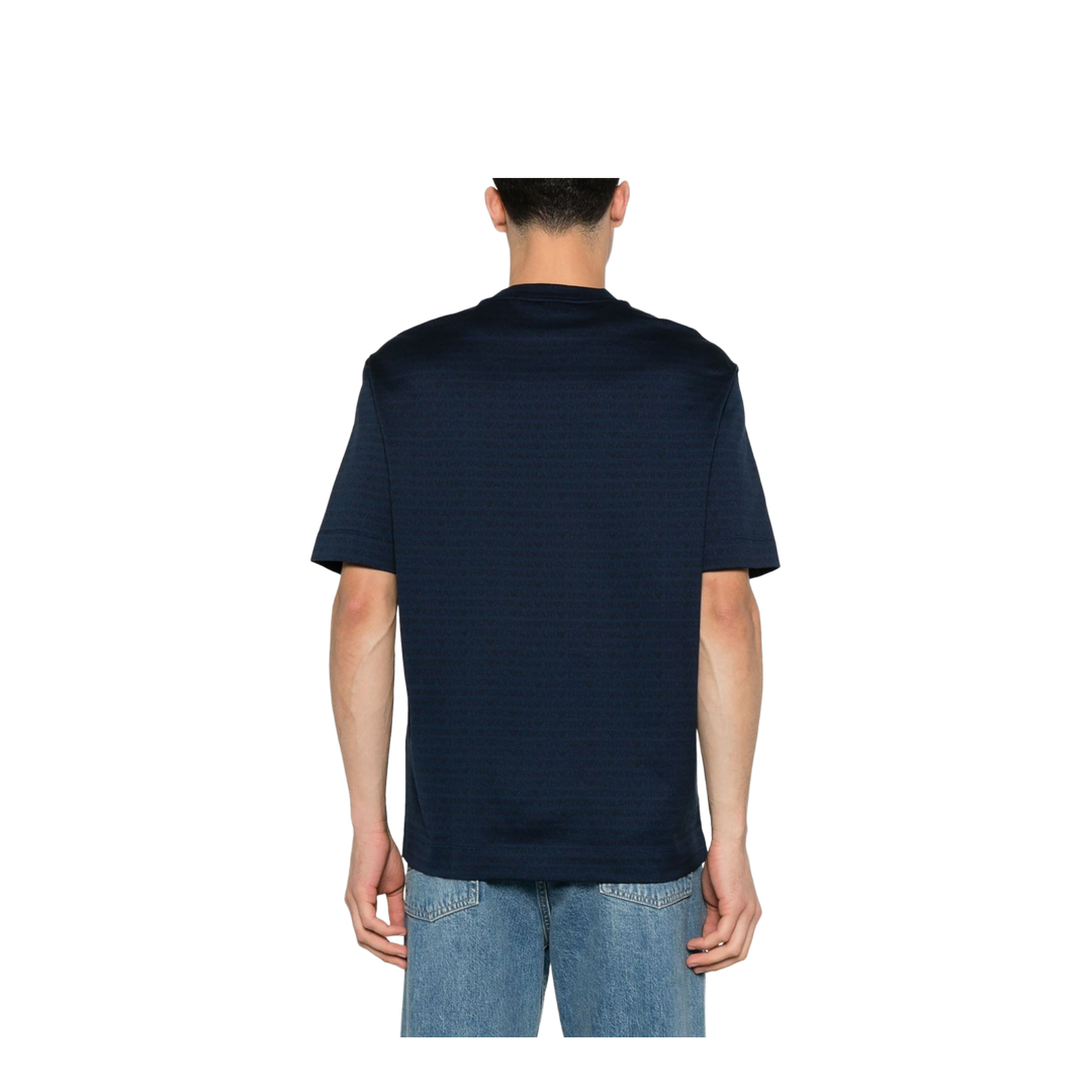 Allover Logo Cotton T-Shirt