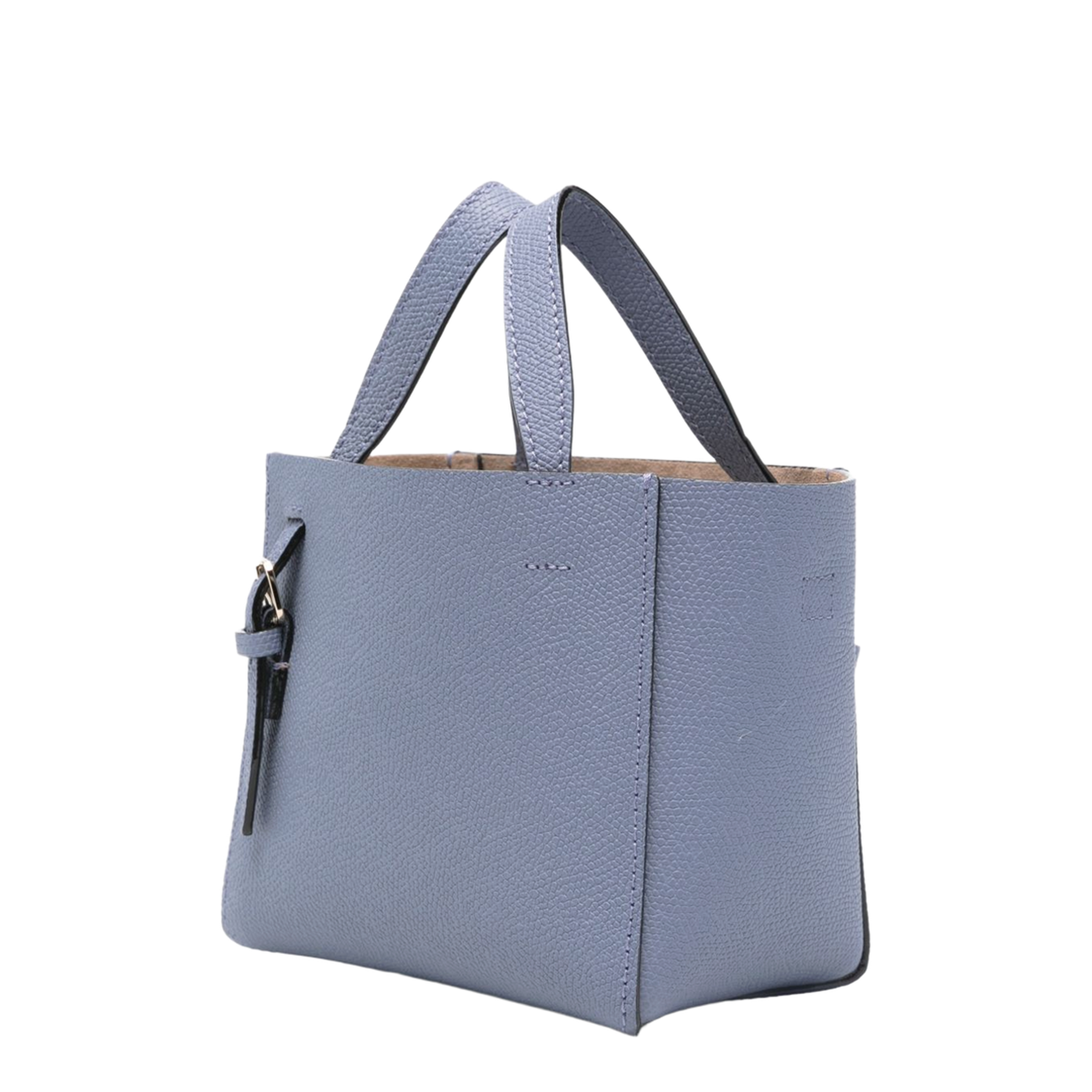 Soft Bucket Nano Bag Millepunte Calf Leather - Hydrangea Blue