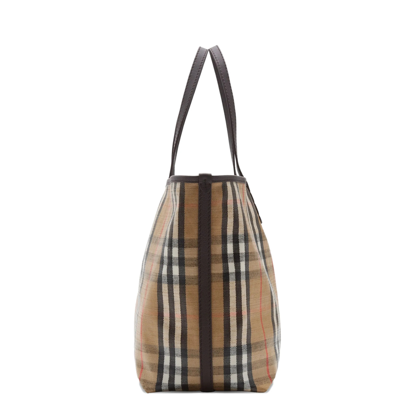 Highland Medium Checked Beige Crossbody
