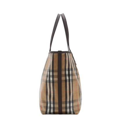 Highland Medium Checked Beige Crossbody