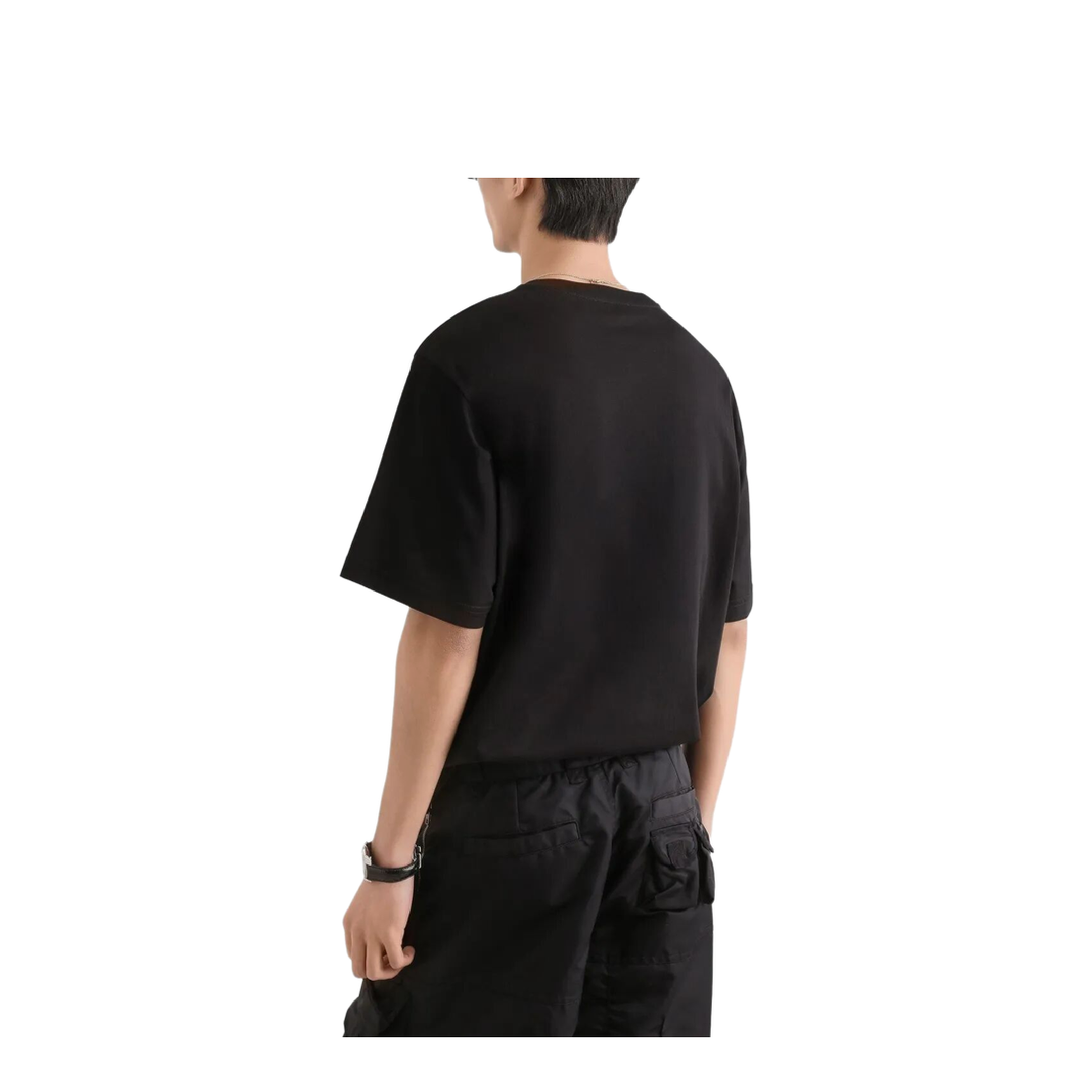 MAYFEYR - Dolce & Gabbana - Cotton T-Shirt With Patch - G8PN9ZG7PZF