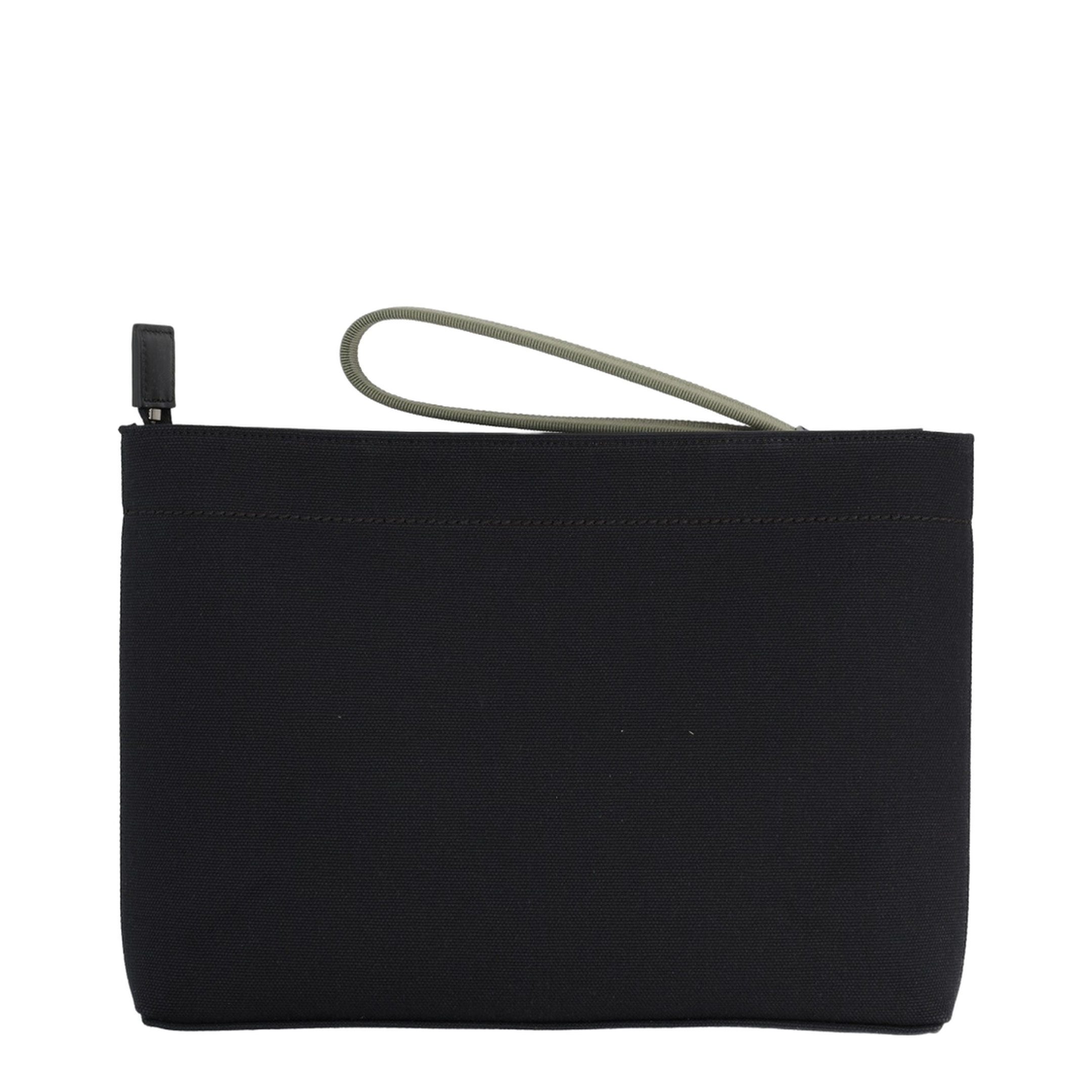 Logo-Print Clutch Bag