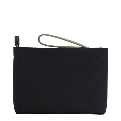 Logo-Print Clutch Bag