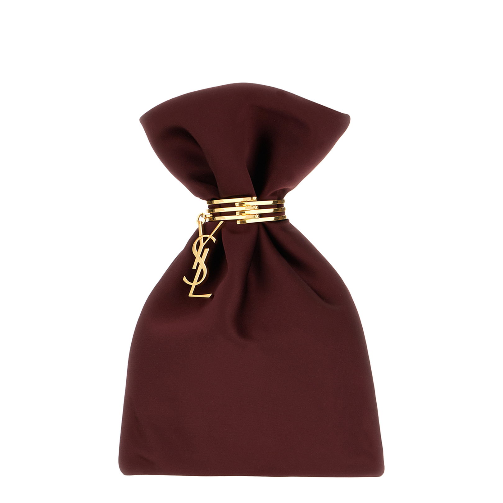Burgundy Satin Handbag