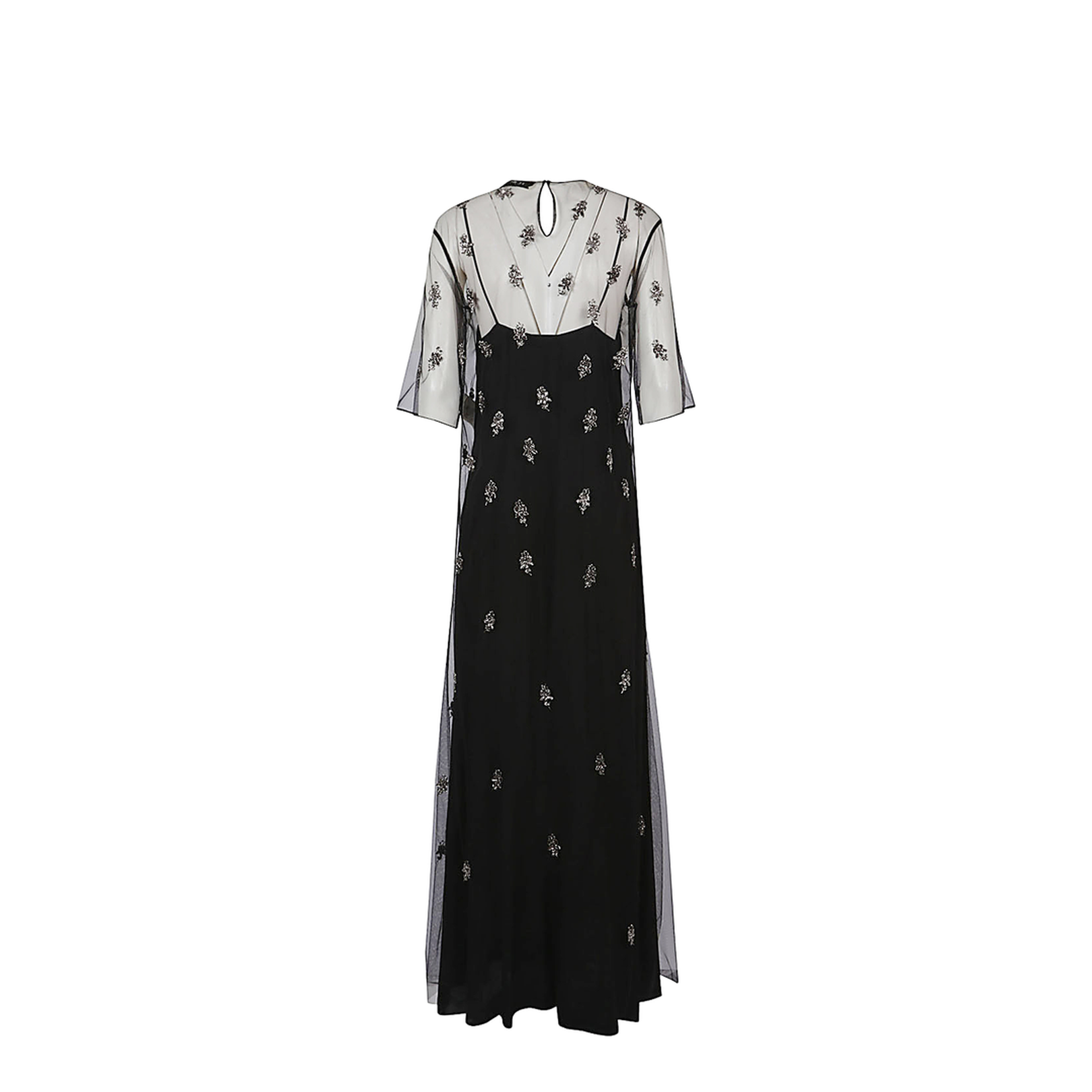 Long Dress with Crew Neckline