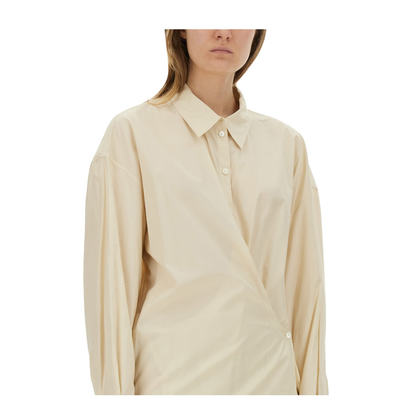 Straight Collar Twisted Dress