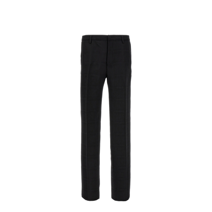 Check Wool Trousers
