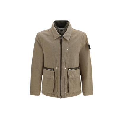 MAYFEYR - Stone Island - Padded Cotton And Wool Blend Jacket - L2S154100043S0455V0094