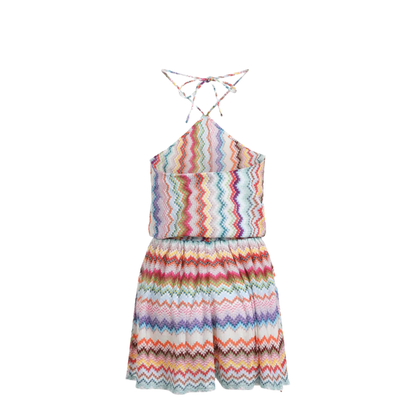 MAYFEYR - Missoni - Short Jumpsuit In Lamé Viscose With Pixel-Effect Zigzag Pattern - MC26SG02BR014F