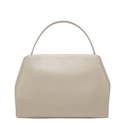 Hug Soft M Calf Leather Shoulder Bag - Stone/Ivory