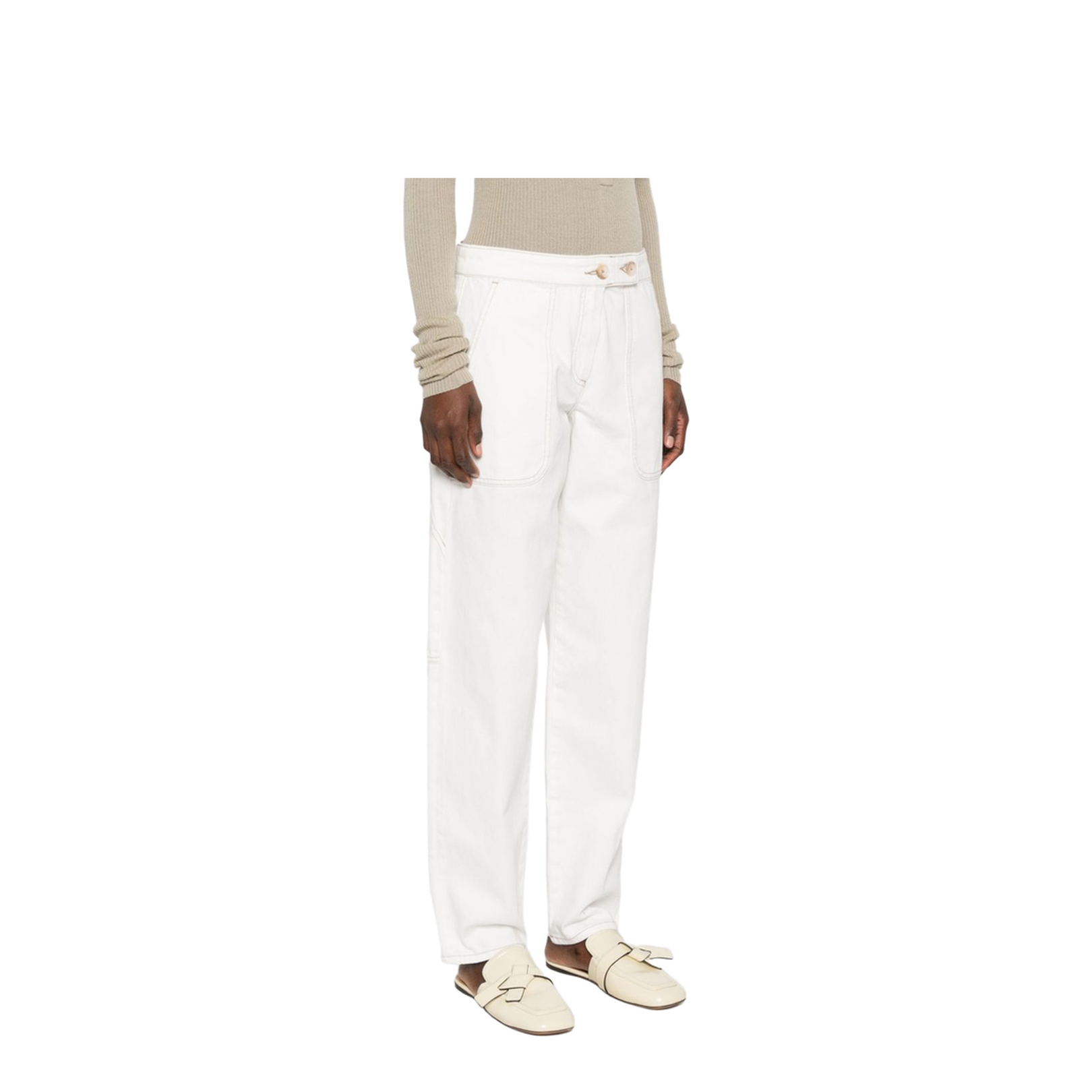 Cotton Trouser with Concealed Fastening