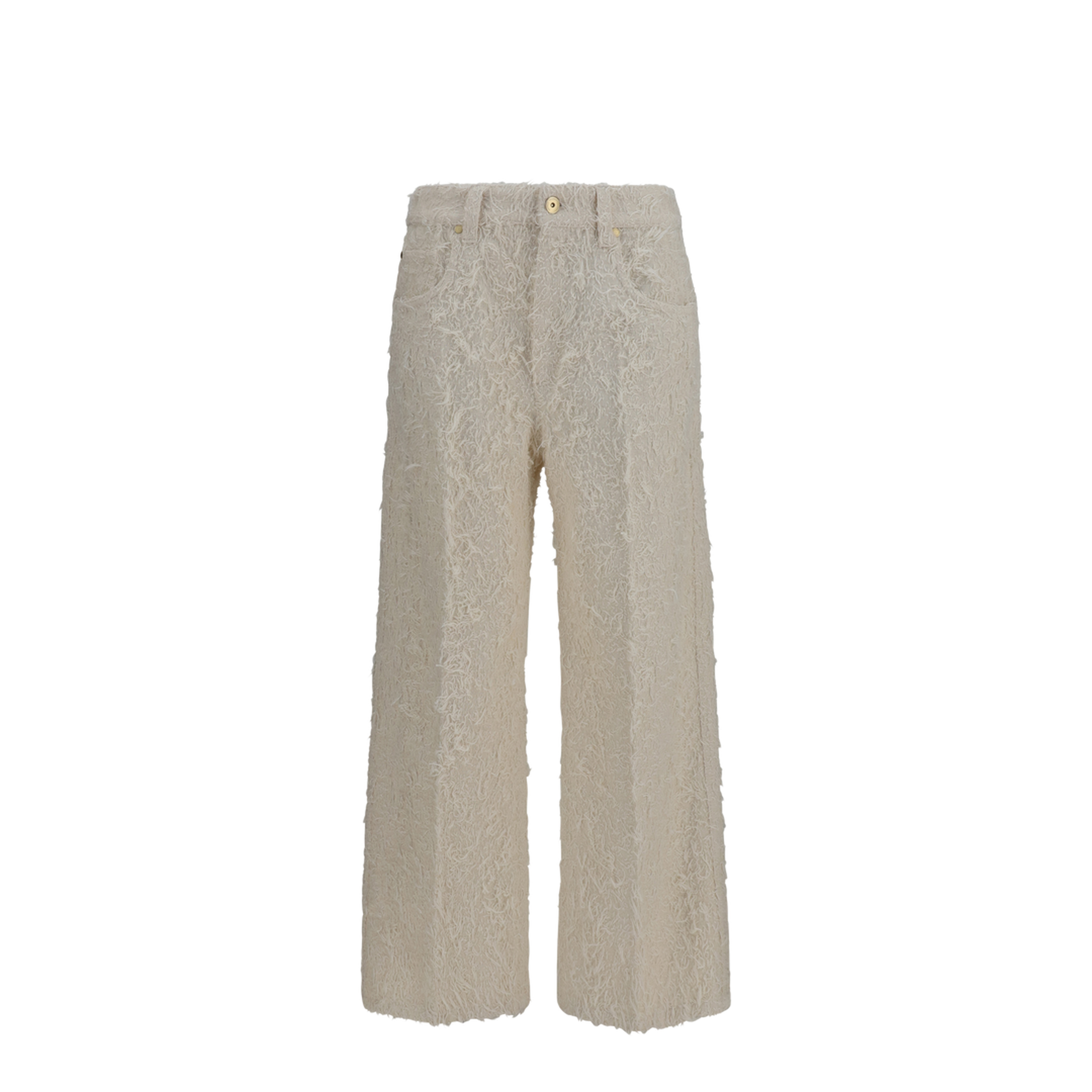 MAYFEYR - Brunello Cucinelli - Square-Leg Dyed Furry Pants With Monili - ML121P4008