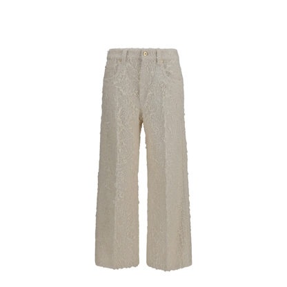MAYFEYR - Brunello Cucinelli - Square-Leg Dyed Furry Pants With Monili - ML121P4008