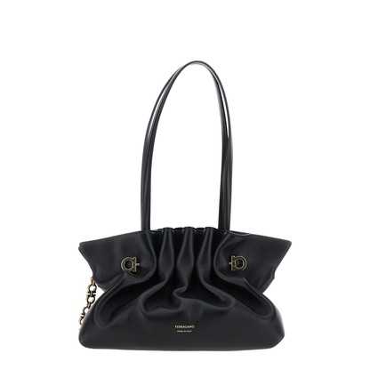 Small Gather Detailed Soft Bag