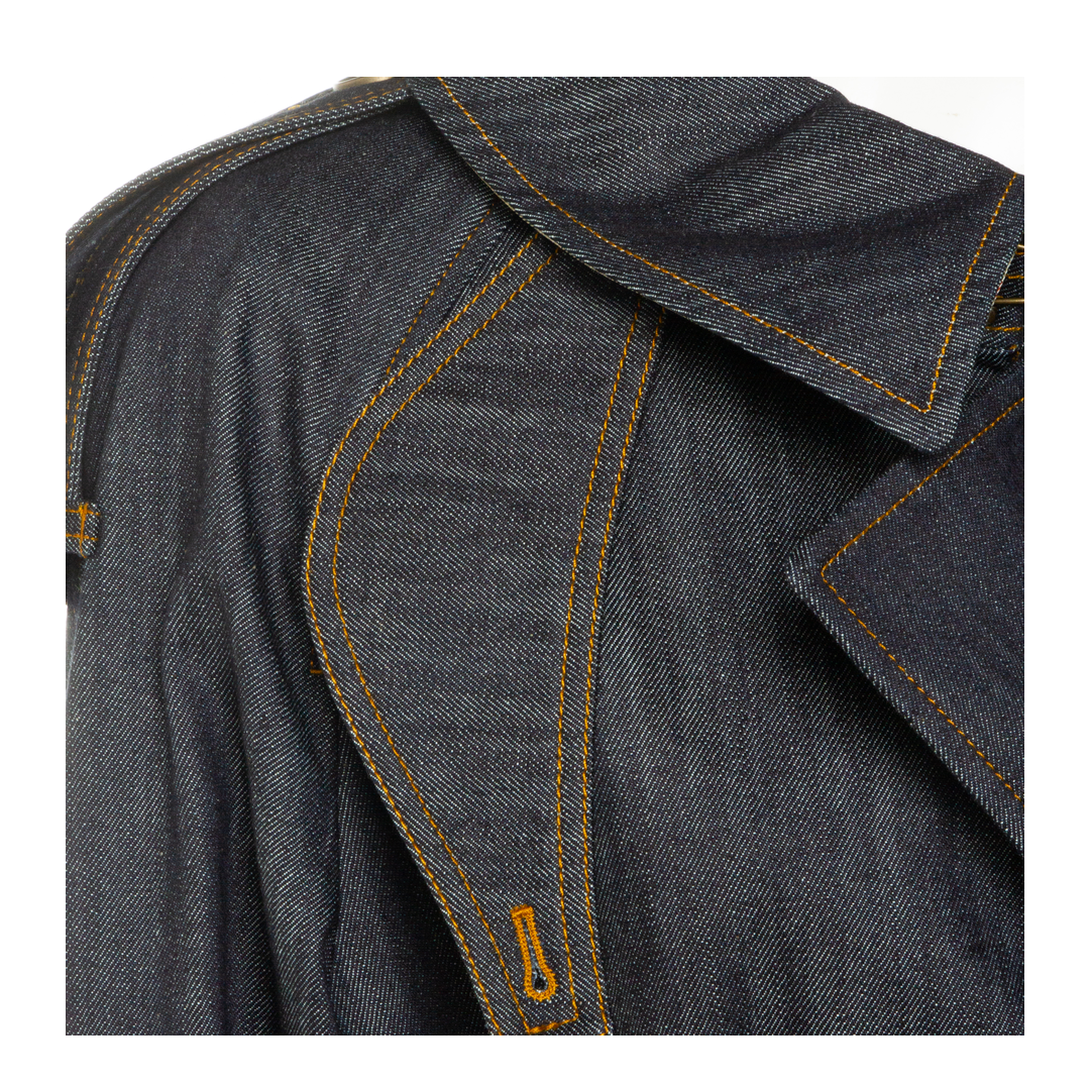Short Denim Fitzrovia Trench Coat