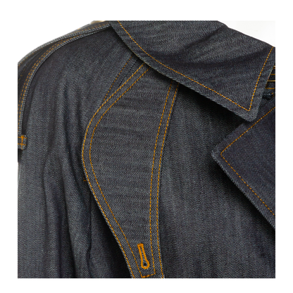 Short Denim Fitzrovia Trench Coat