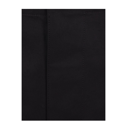 Cotton Twill Pant with Web Detail in Black