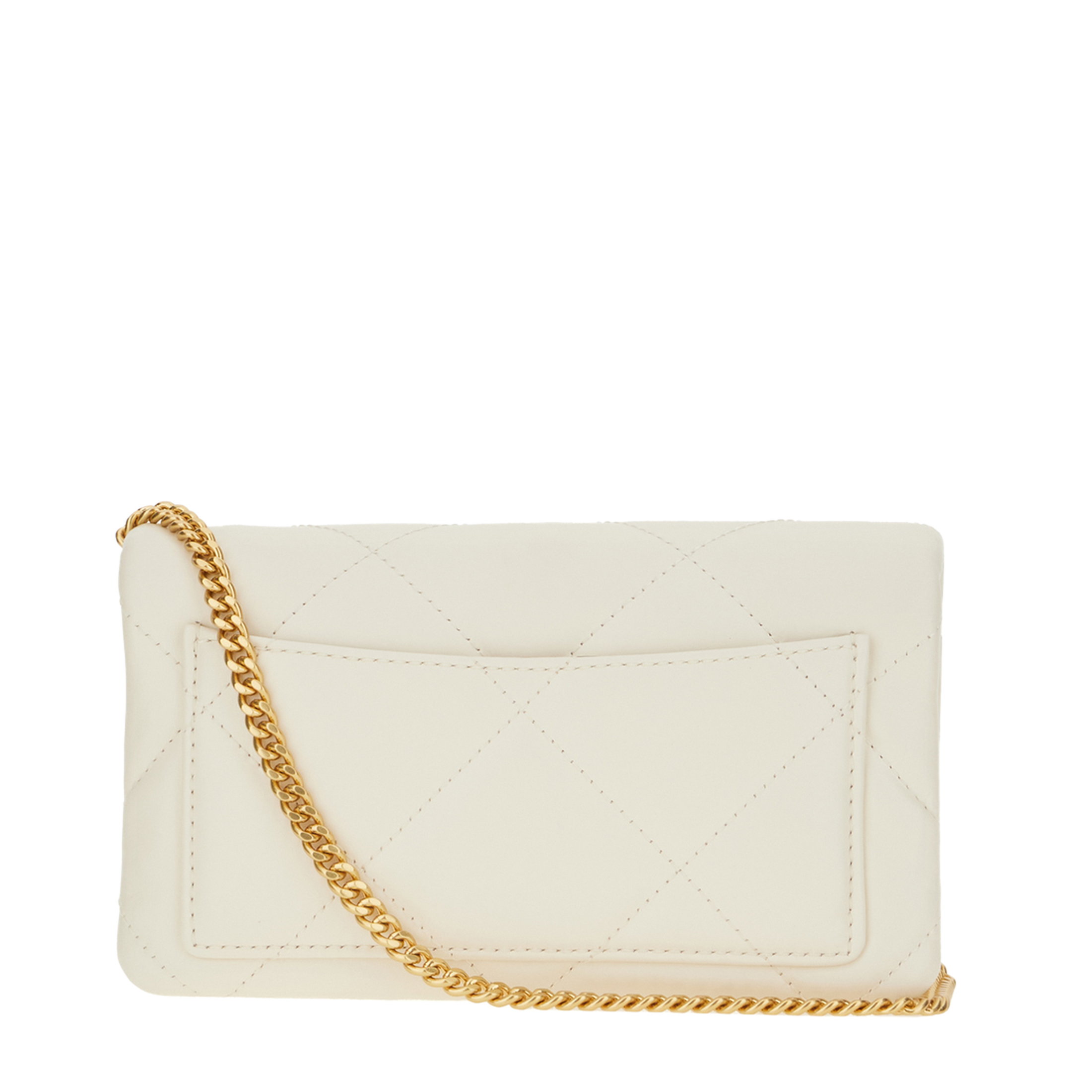 Kira Diamond Quilt Chain Wallet