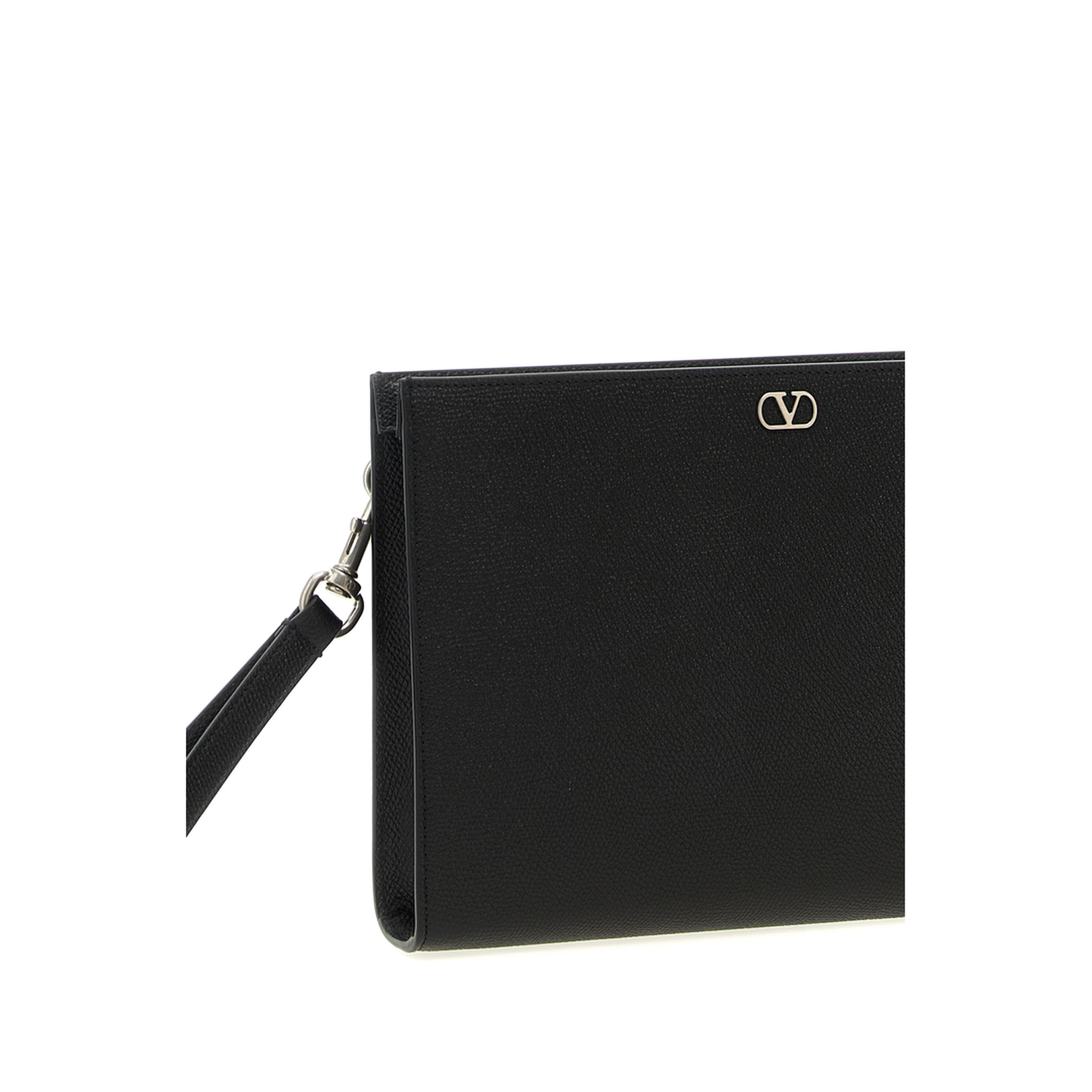 Garnet Calf Pouch with VLogo Signature