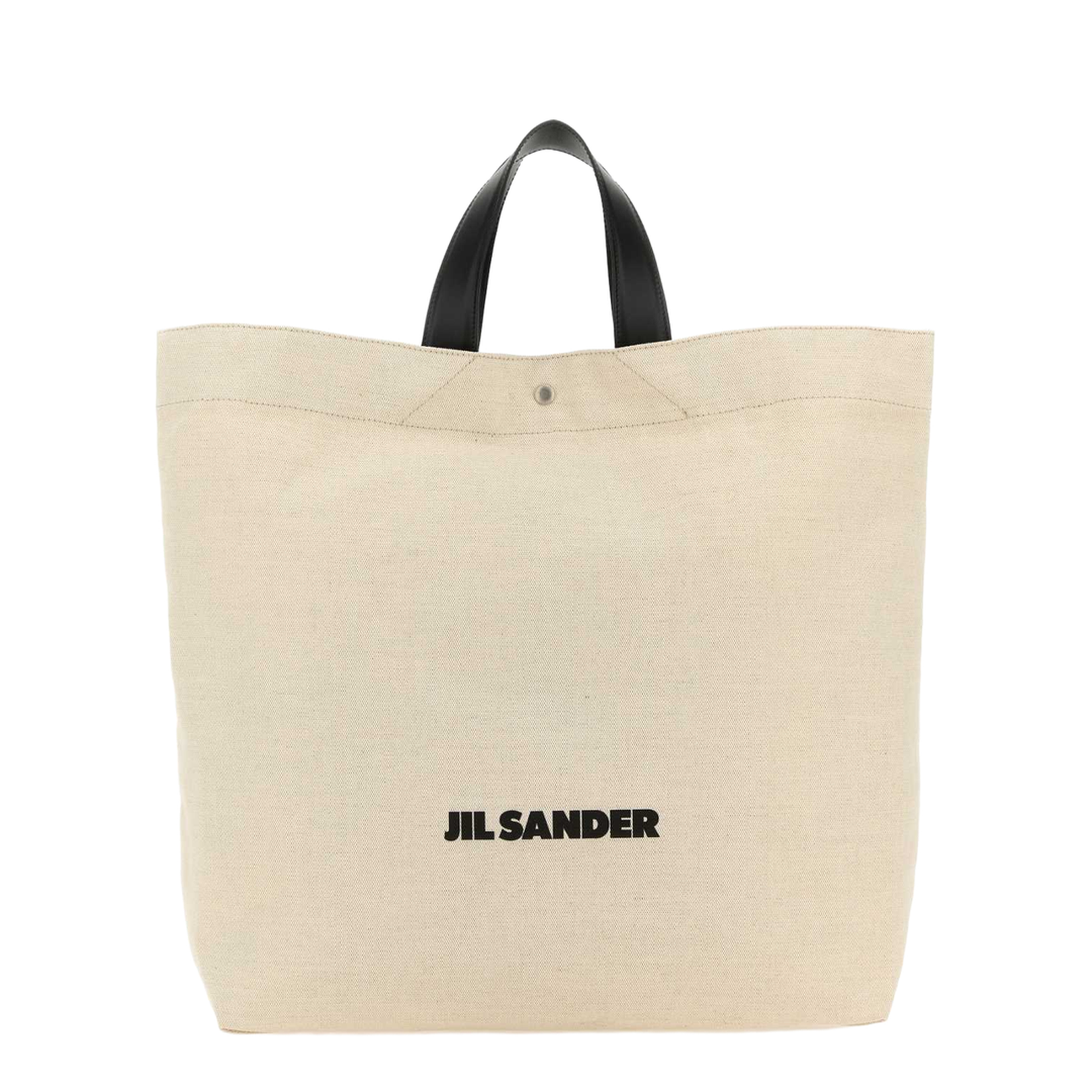 Sand Canvas Flat Shopping Bag