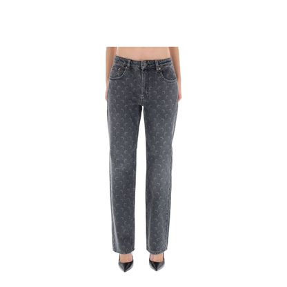MAYFEYR - Marine Serre - Moon Laser Jeans - WPA128BCDEN0006GR90