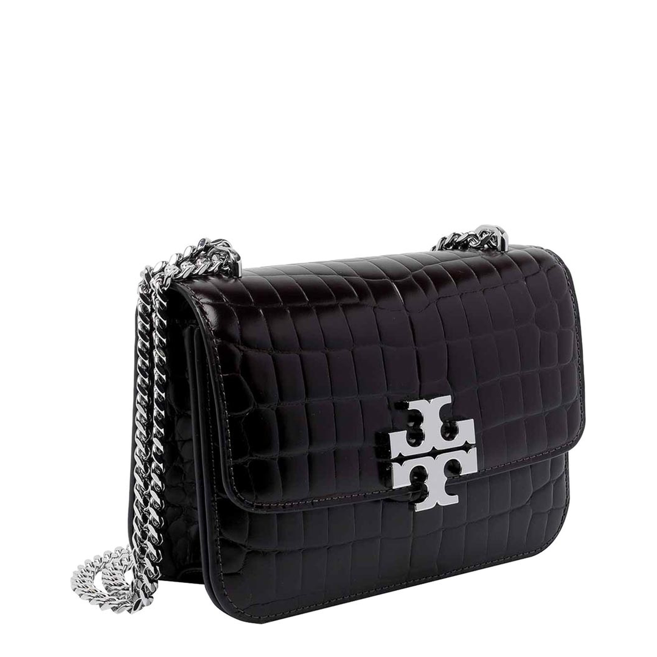 Eleanor Small Croc-Embossed Convertible Shoulder Bag - Albarossa