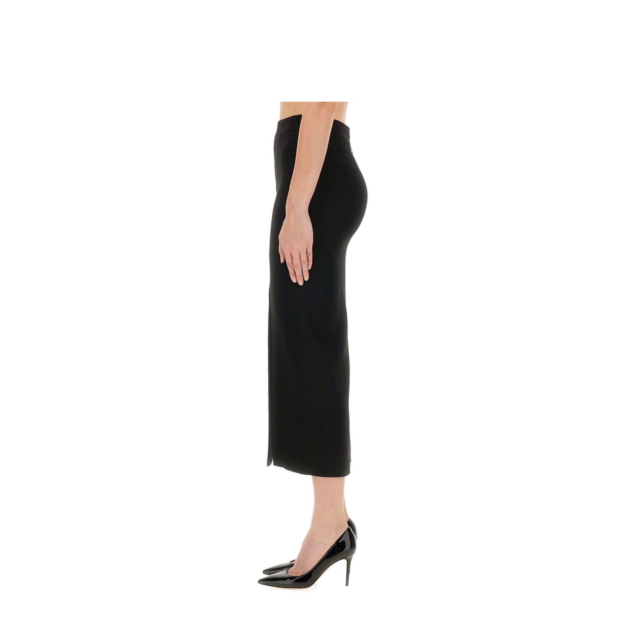 Asymmetric Plain Skirt